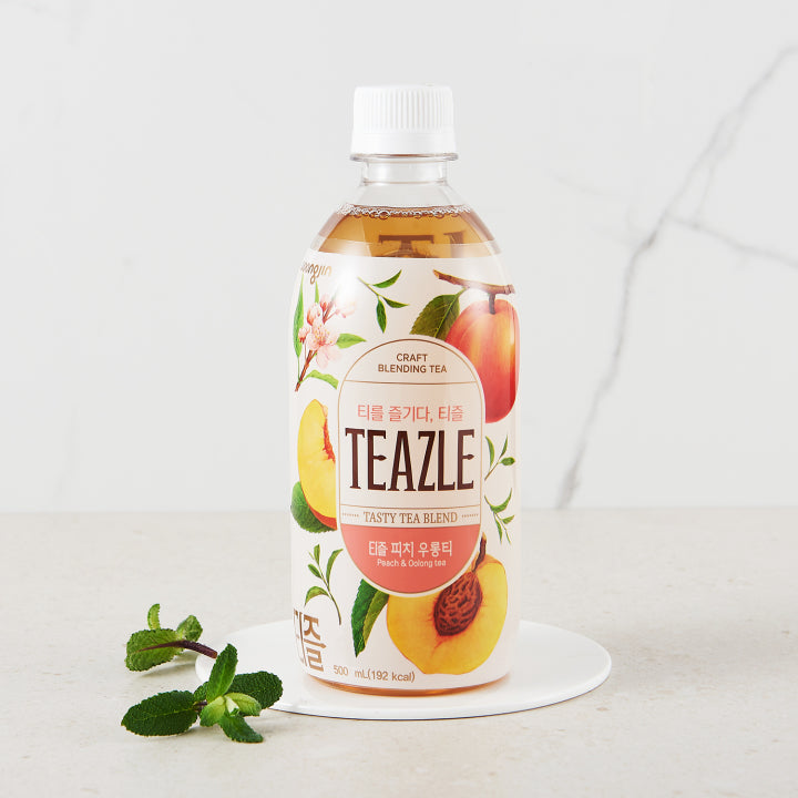 Teasel Pêche Oolong Tea Boisson En Bouteille 500ml Woongjin Acemartmall Paris 5457