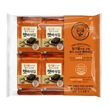 참기름으로 구워 향이 고소한 햇바삭 도시락김 12개입 Hetbasak Petits Feuilles d’Algues Assaisonnées Grillées à l’Huile d’Olive (4G*12P) 48G [Bibigo]