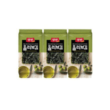 양반 올리브유 도시락김 3개입 Yangban Petits Feuilles d’Algues Assaisonnées à l’Huile d’Olive (5G*3P) 15G [Dongwon]