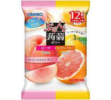 Orihiro Purun To Konnyaku Jelly Pouch Peach+Grape Fruits 20G*12P 240G