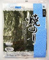 Yaki Nori Aya Chack Tsuki Grandes Feuilles d’Algues pour Gimbab 10Feuilles 27G [Takaokaya]