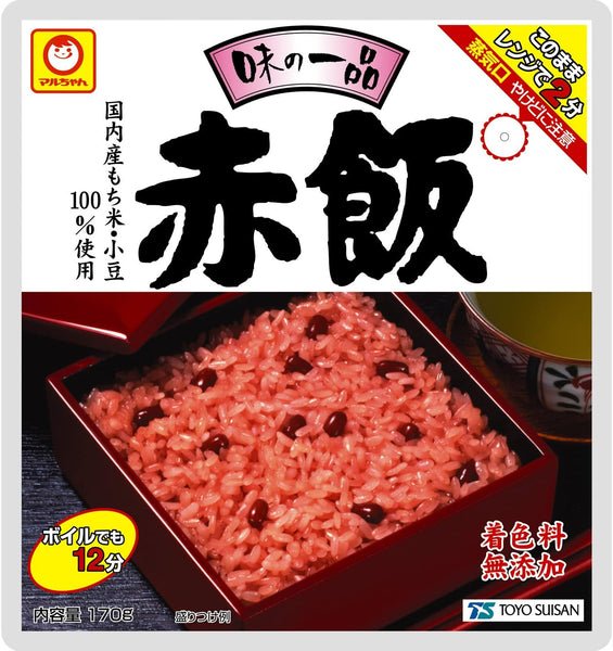 찹쌀 팥밥 Ajinoippin Sekihan Riz Gluant aux Haricots Rouges Instantané 170G [Toyo Suisan] DDM 09.05.2025
