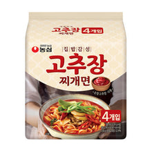 집밥감성 고추장 찌개면 멀티팩 4개입 Gochujang Jjigae Myeon Ramen Multipack 4P 560G [Nongshim]