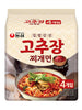 집밥감성 고추장 찌개면 멀티팩 4개입 Gochujang Jjigae Myeon Ramen Multipack 4P 560G [Nongshim]