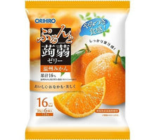 곤약젤리(오렌지맛) Konnyaku Jelly Pouch Orange 120G (20G*6P) [Orihiro] DDM 31.12.2025