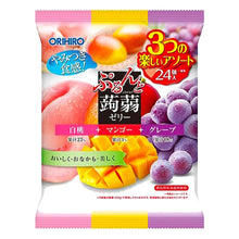 곤약젤리 (복숭아, 망고, 포도맛) Konnyaku Jelly Pouch Pêche, Mangue & Raisin 480G [Orihiro] DDM 31.12.2025
