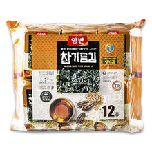 양반 참기름 도시락김 12개입 Yangban Petits Feuilles d’Algues Assaisonnées à Huile de Sésame (5G*12P) 60G [Dongwon]