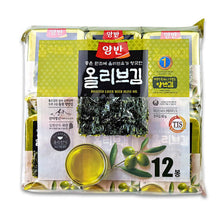 Yangban Petit Feuille d’Algue Assaisonnée à l'Huile d’Olive 60G (5G*12P) [Dongwon]