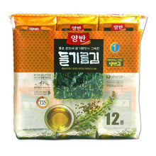 양반 들기름 도시락김 12개입 Yangban Petits Feuilles d’Algues Assaisonnées à l'Huile de Perilla (5G*12P) 60G [Dongwon]