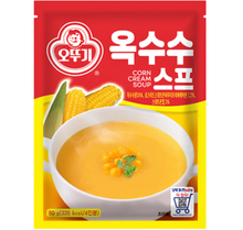 옥수수 스프 4인분 Soupe Instantanée à la Crème de Maïs pour 4 Pers 80G [Ottogi] DDM 05.03.2026